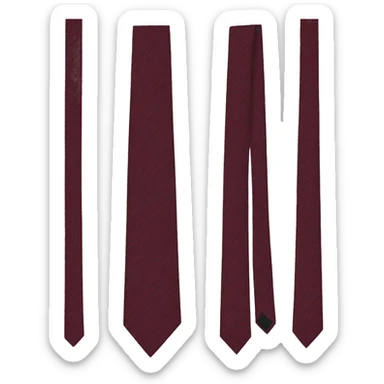 Create maroon tie sticker