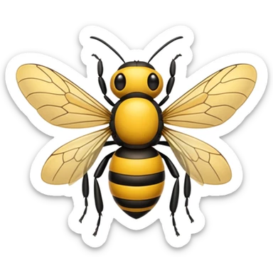 Abeja chismosa sticker