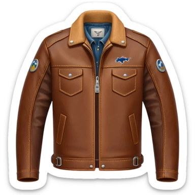 Mustang jacket sticker