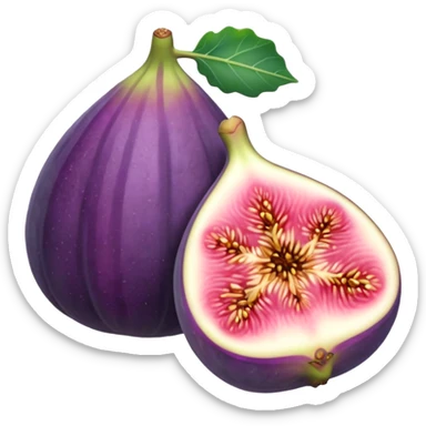 Fig fruit sticker