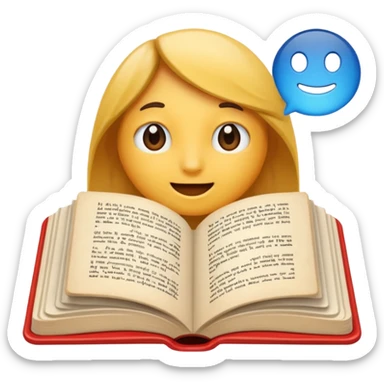 Libro y voces sticker