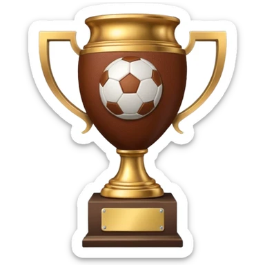 trophy football sticker