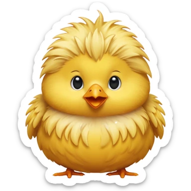 Pollito enamorado sticker