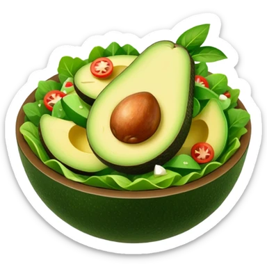 salad with avocado  sticker