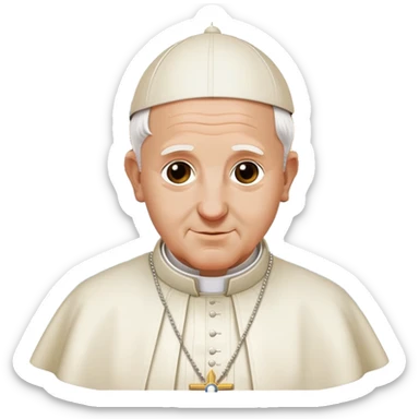 Pope blessing fro the ponte Vecchio bridge  sticker