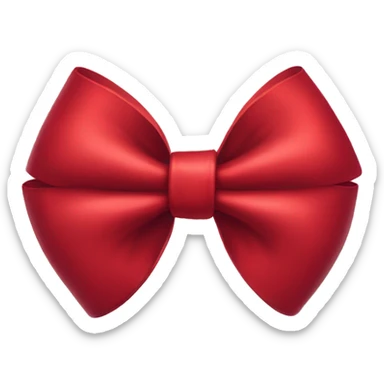 Red bow sticker