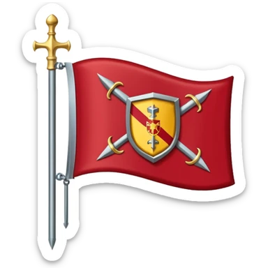 just knight flag item sticker