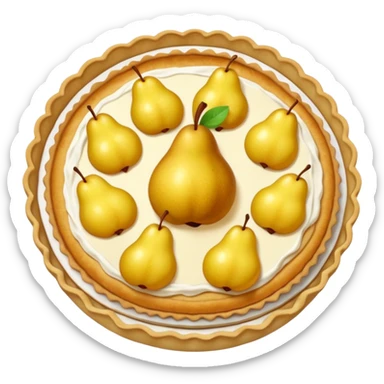 une tarte aux poire sticker