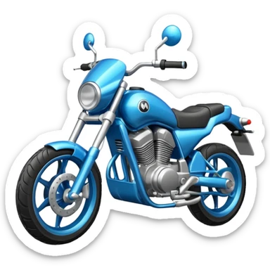 Moto SBR azul sticker