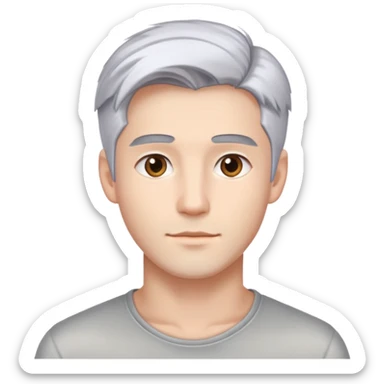 "- Nam
- 25 tuổi
- Da trắng
- Tóc nhuộm bạc
- Mặt đẹp trai
" sticker