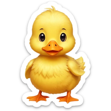 Cute duck sticker
