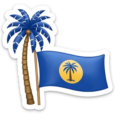 Make a emoji flag of Tokelau sticker