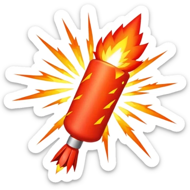 V for vendetta fire cracker sticker