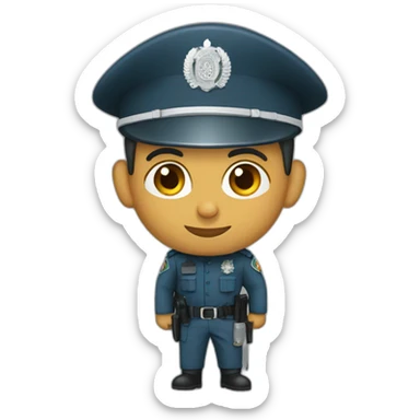 morocco policer sticker