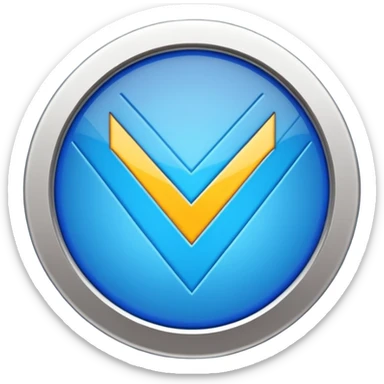 blue tick verification badge on a circular shape with zigzag edges sticker