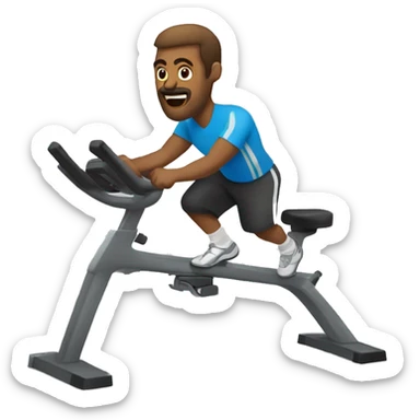 Mancuernas de ejercicio sticker