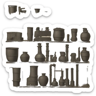 steel production 19th century sticker