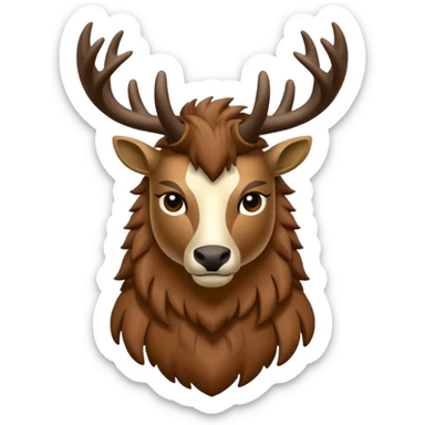 crea una mascota de equipo que sea un venado de cuerpo completo y lleve un chaleco con el nombre de telamon que en el chaleco diga telamon sticker