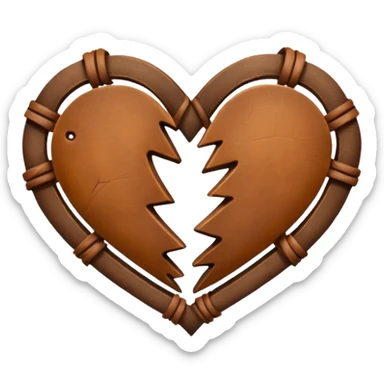 Two hearts going hers worn way sticker