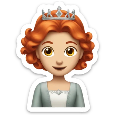 Redhead Princess  sticker