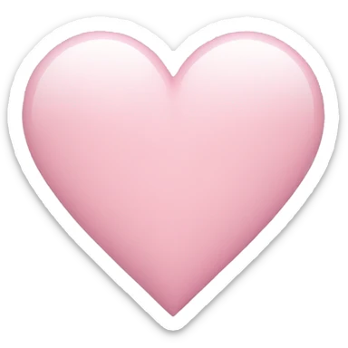 Light pink heart sticker