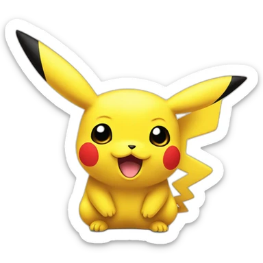 Pikachu mdr sticker