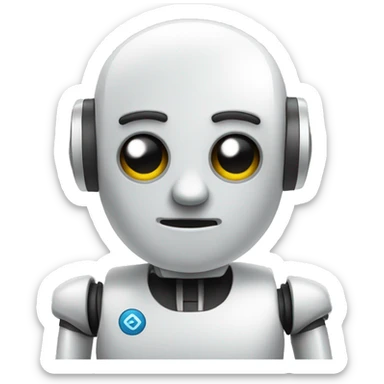 a finance robot sticker