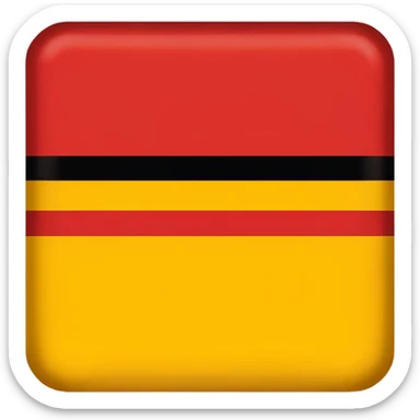 Make a flat color, red yellow and black Look like Germany. Just With The Colors, I, Give It To You And The Sammi order. sticker