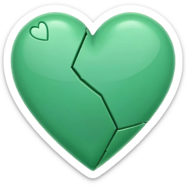 A green broken heart similar to this one “💔” sticker