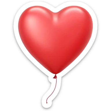 воздушный шарик в виде сердца эстетика sticker