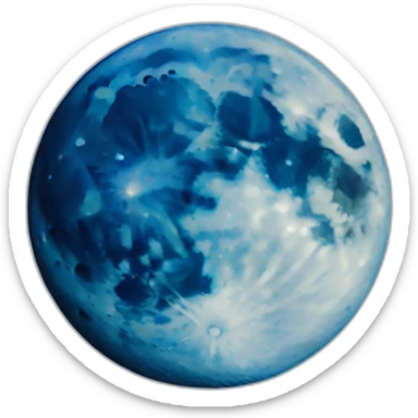 half-blue-moon sticker
