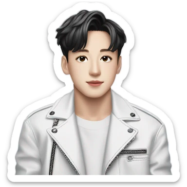 Jeon Jungkook in jacket sticker