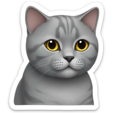 british shorthair cat sticker