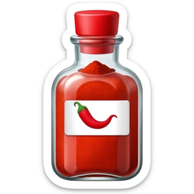 bottle of paprika sticker