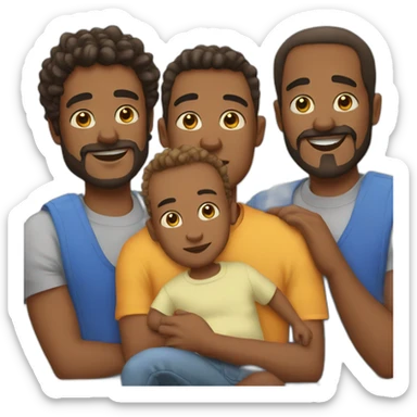 2 dads and a baby sticker