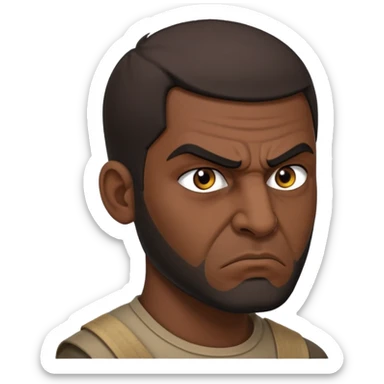 angry Iraqi, in profile sticker