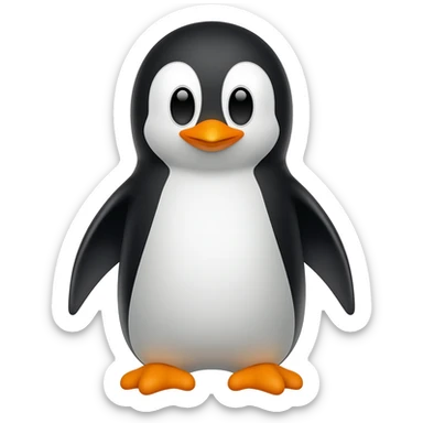 ağlayan penguen sticker