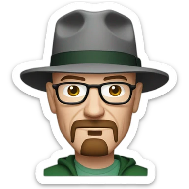 heisenberg breaking bad sticker