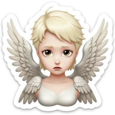 Fallen angel sticker