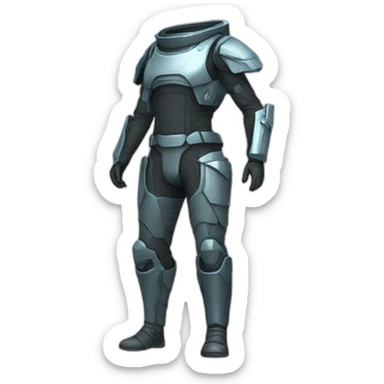 futuristic Galactic Vanguard armored Pants sticker
