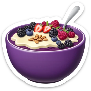 Açaí bowl sticker