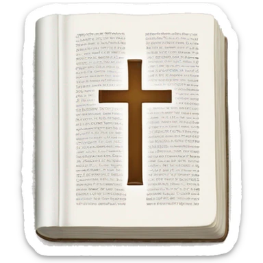 white holy bible sticker