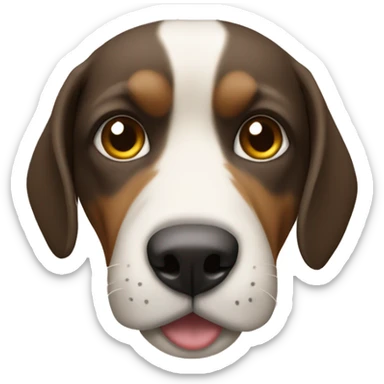 Cão a beber em pé  sticker