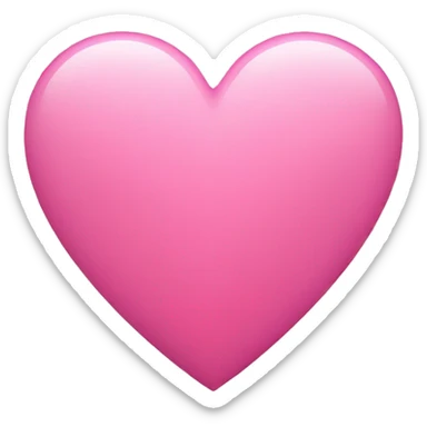 Pink heart sticker