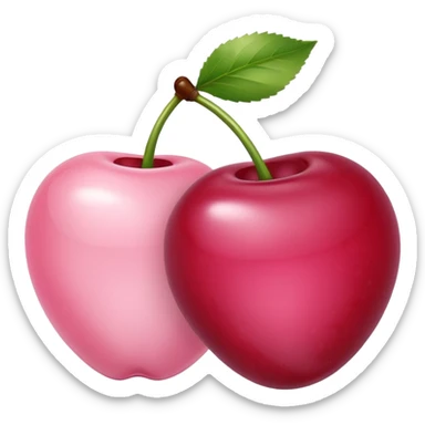 light pink Cherries sticker