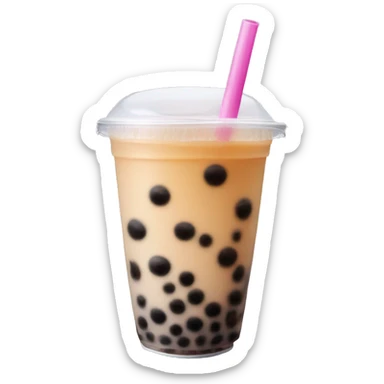 Bubble tea sticker