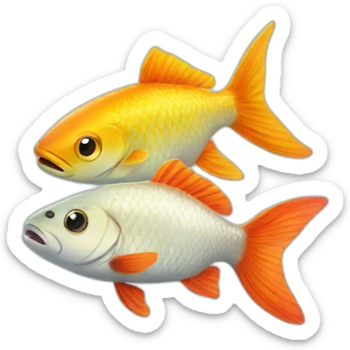 Two fishes sticker