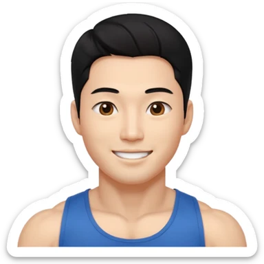 Koreli bir erkek ama çok yakışık lı ve kaslı saçı dümdüz saç çok daha fazla sticker