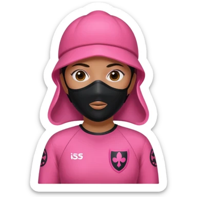 squid game pink character  sticker