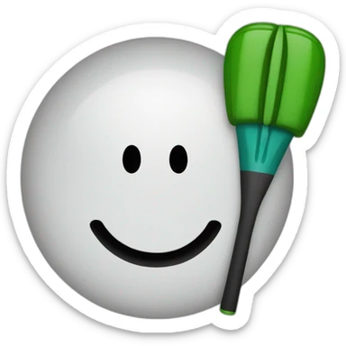 Trèfle à 4 feuilles et pierre de curling sticker